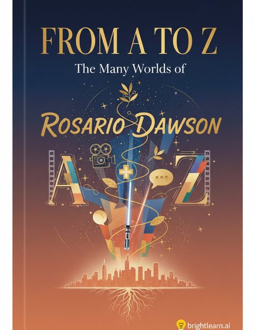From A to Z: The Many Worlds of Rosario Dawson cover